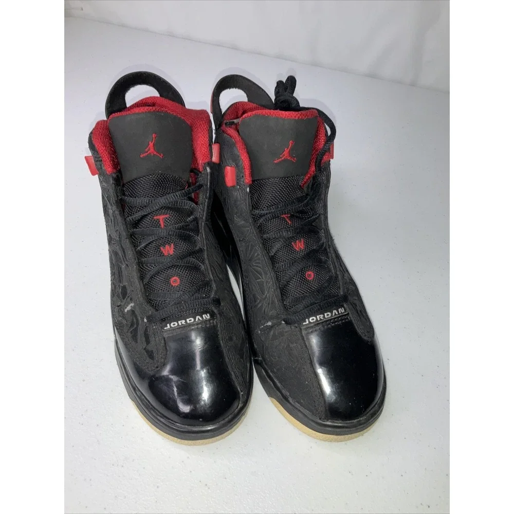 Nike Air‎ Jordan Dub-Zero Sneakers Basketball Black White Red 311047-061 Sz 6.5Y